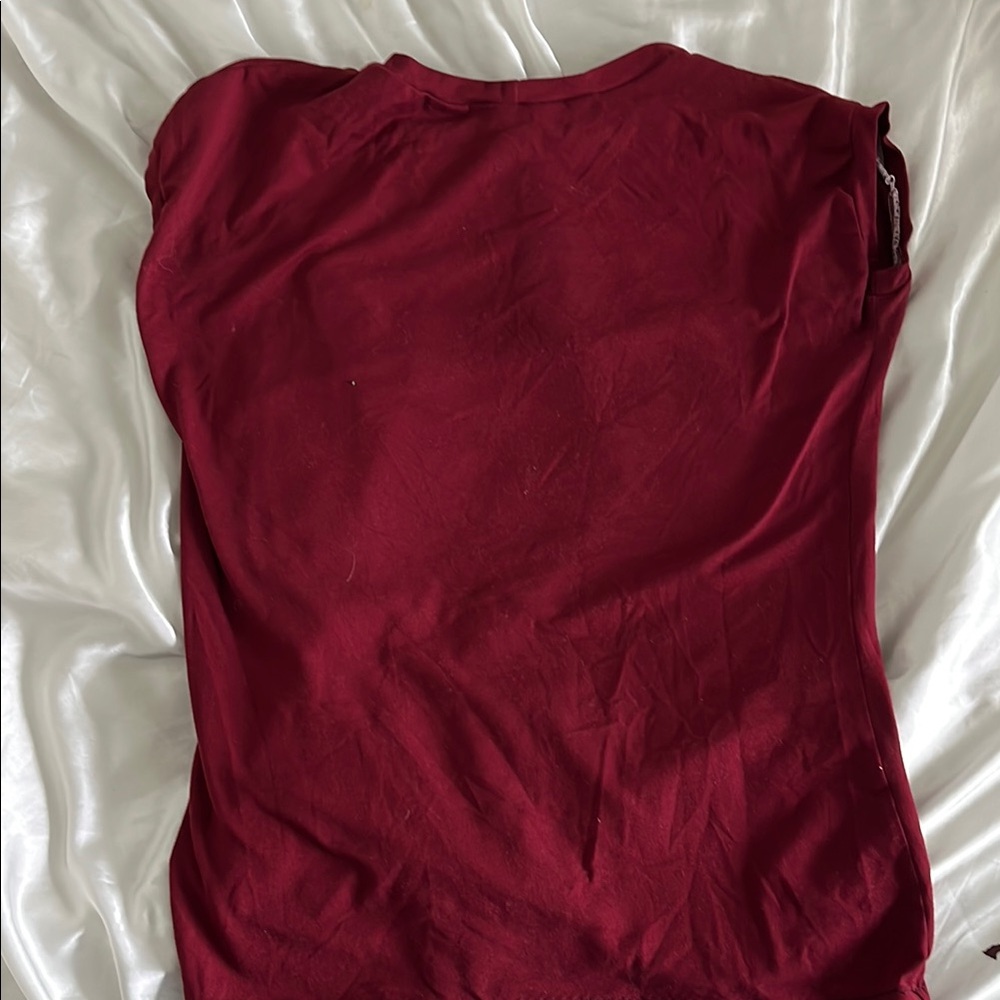 Elegant Burgundy Women's Top